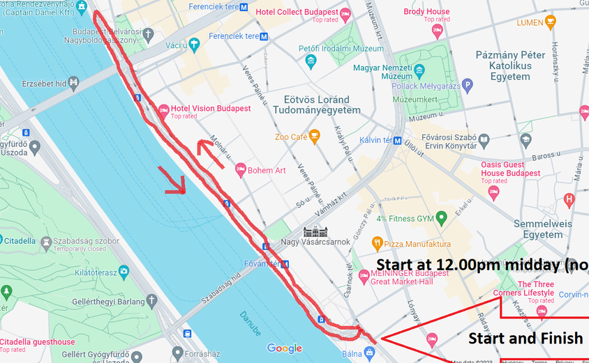 Run route map