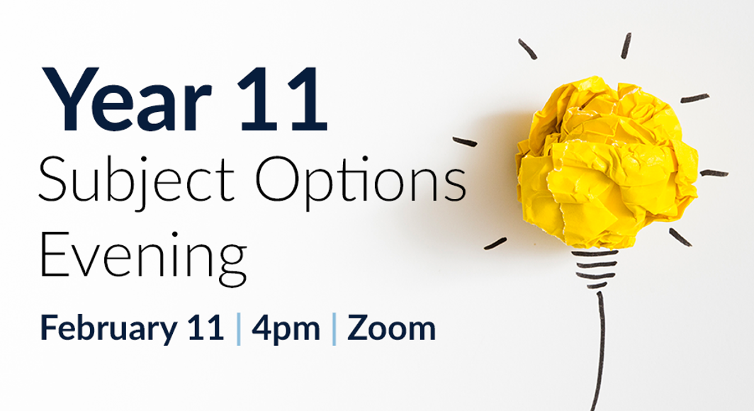 Year 11 Options evening tile