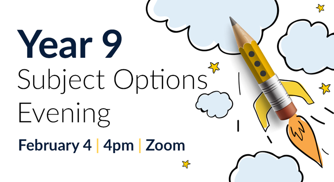 Year 9 Options evening tile