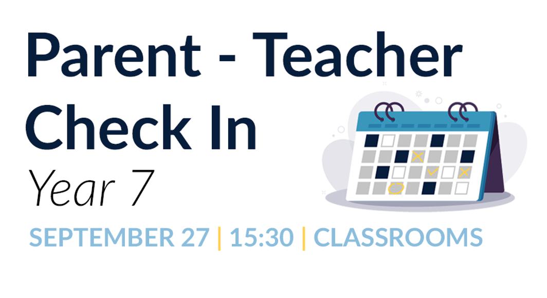 Parent Teacher Check In 27 09 22