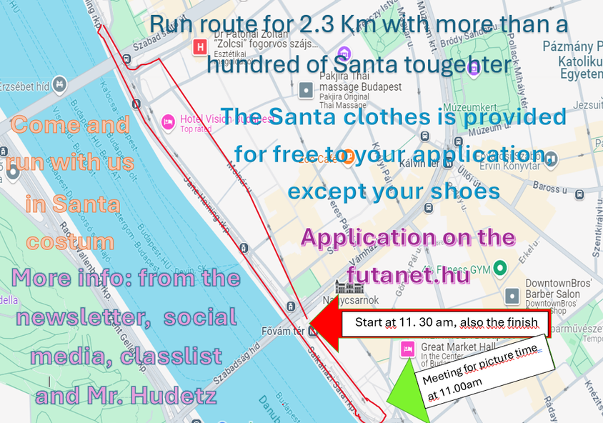 Santa run route 2025