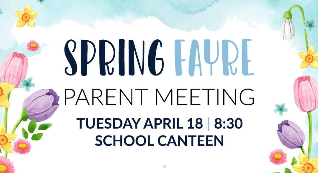Spring Fayre 2023 parent meeting 18 04 23