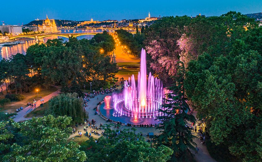 Margit sziget by night